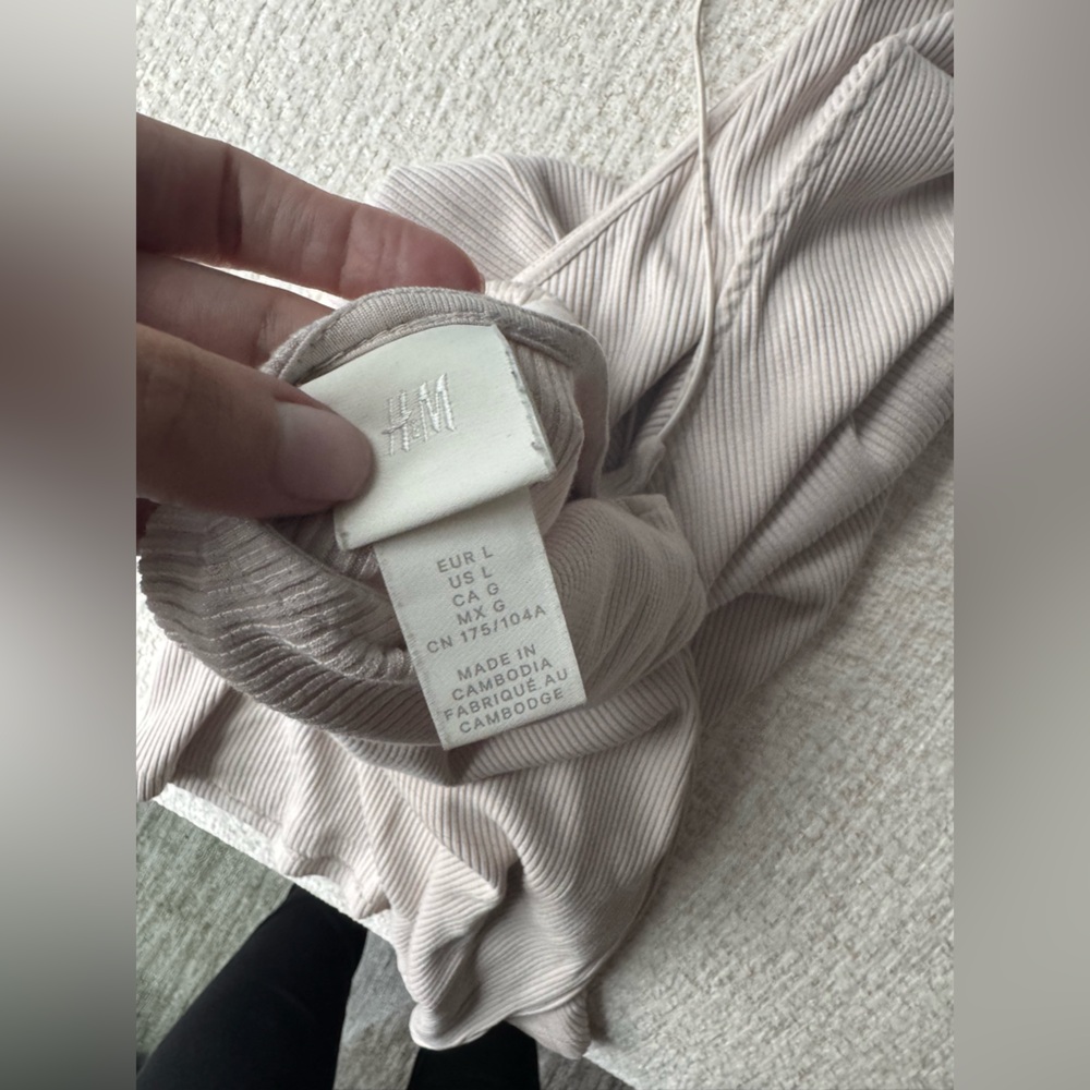 H&M Light Beige Ribbed Dress - Picture 3 of 3